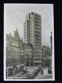 Postkarte Stuttgart Tagblatt-Turmhaus